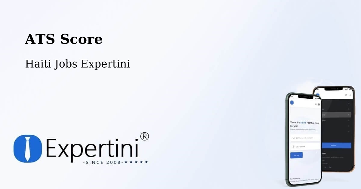 Resume ATS Score & Job Description Match Tool – Cornillon - Haiti Jobs Expertini